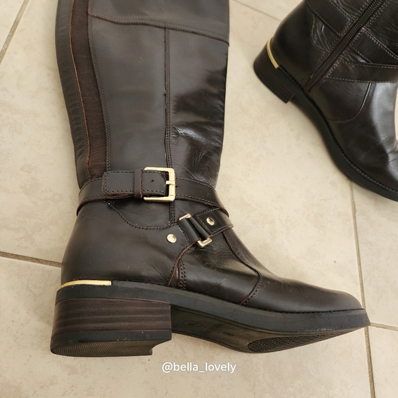 Bandolino Dark Brown Heeled Boots - Picture 4 of 8